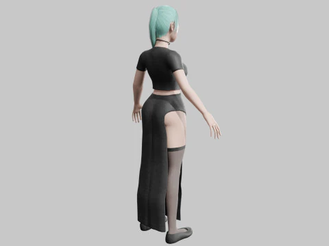 Basic Standard woman V22320 3D Model