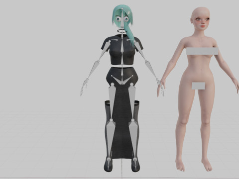 Basic Standard woman V22320 3Dモデル
