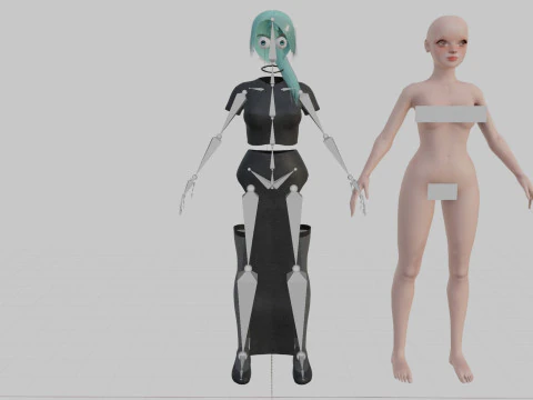 Basic Standard woman V22320 3D Model