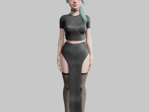 Basic Standard woman V22320 3Dモデル