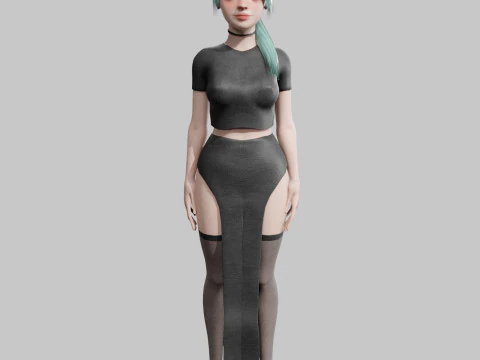 Basic Standard woman V22320 3D Model