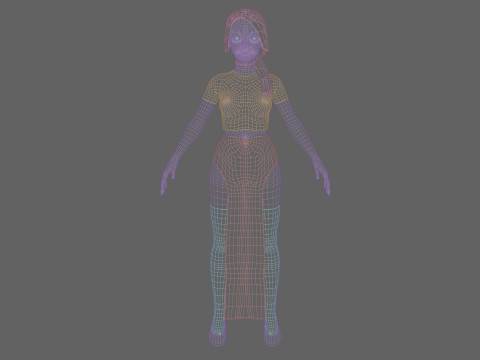 Basic Standard woman V22320 3Dモデル
