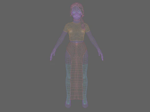 Basic Standard woman V22320 3D Model