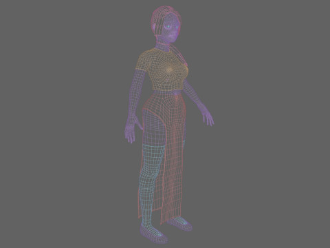 Basic Standard woman V22320 3Dモデル