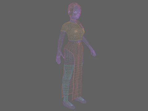 Basic Standard woman V22320 3D Model