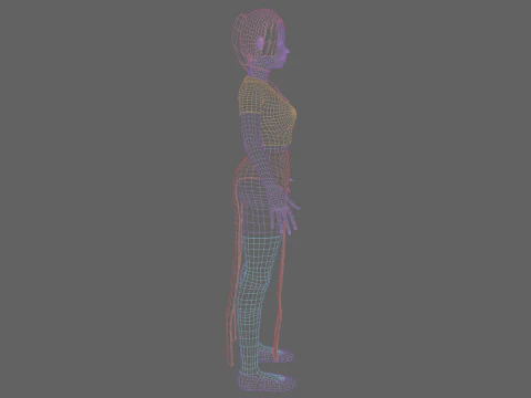 Basic Standard woman V22320 3D Model