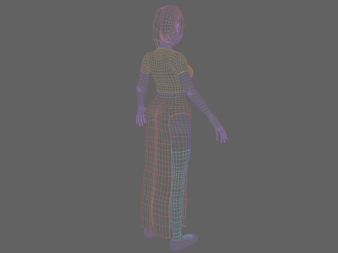 Basic Standard woman V22320 3Dモデル