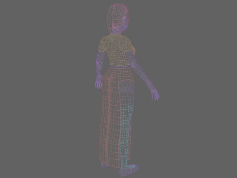 Basic Standard woman V22320 3D Model