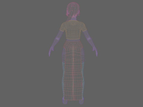 Basic Standard woman V22320 3Dモデル