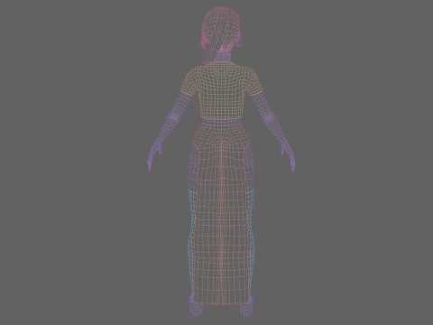 Basic Standard woman V22320 3D Model
