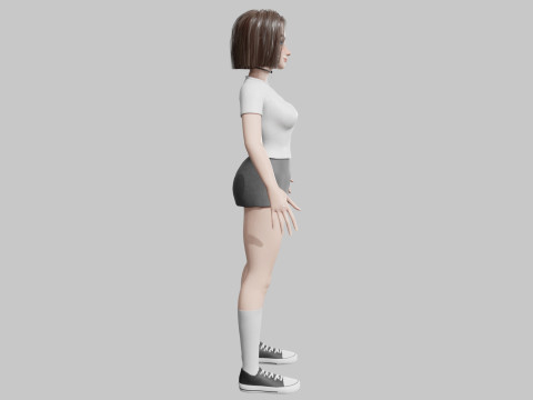 Beautiful Basic Woman V28987 3D 모델