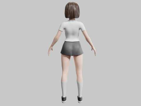 Beautiful Basic Woman V28987 3D 모델