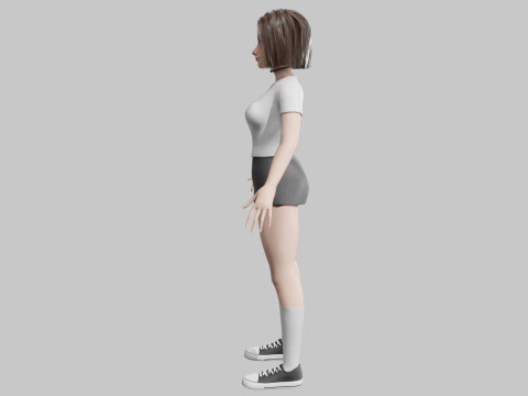 Beautiful Basic Woman V28987 3D 모델