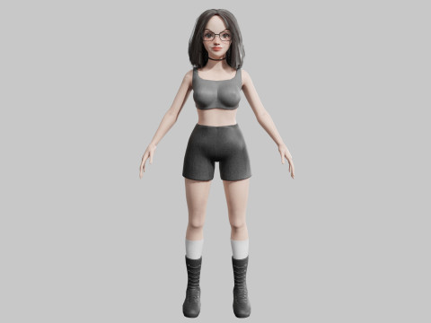 Beautiful Pretty Woman V35413 3D Model