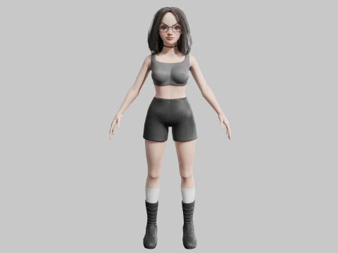 Beautiful Pretty Woman V35413 3D Model