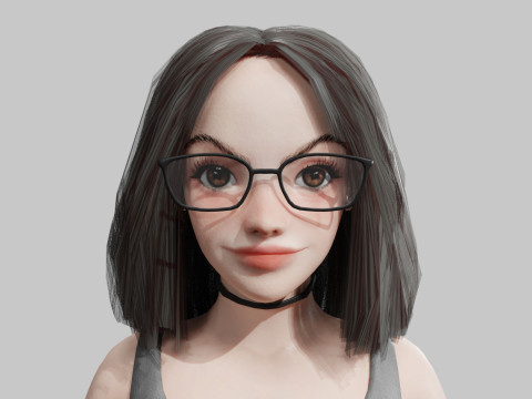 Beautiful Pretty Woman V35413 3D Model