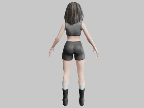 Beautiful Pretty Woman V35413 3D Model