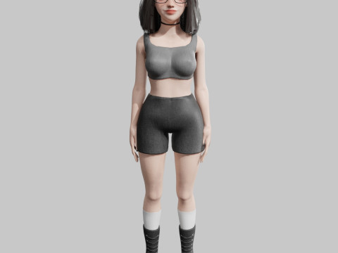 Beautiful Pretty Woman V35413 3D Model