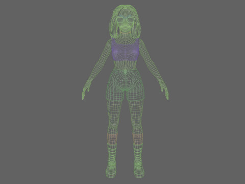 Beautiful Pretty Woman V35413 3D Model