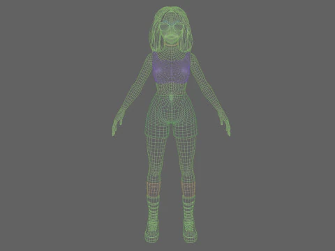 Beautiful Pretty Woman V35413 3D Model