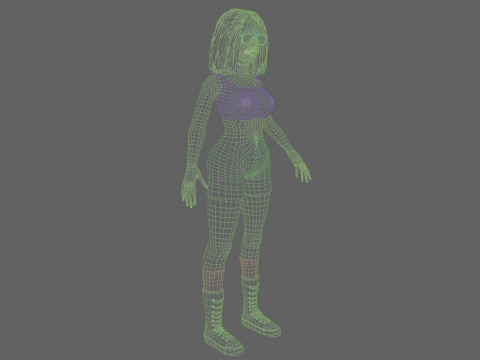 Beautiful Pretty Woman V35413 3D Model