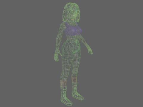 Beautiful Pretty Woman V35413 3D Model