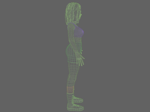 Beautiful Pretty Woman V35413 3D Model