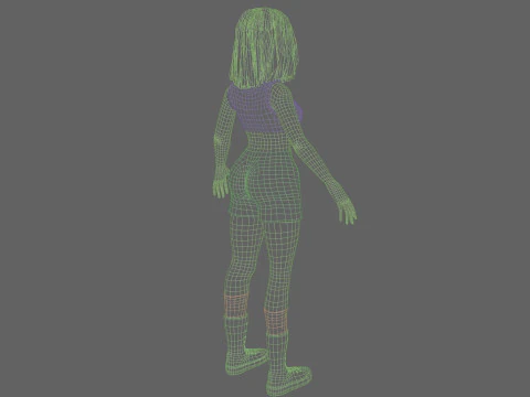 Beautiful Pretty Woman V35413 3D Model