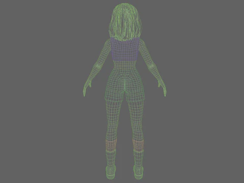 Beautiful Pretty Woman V35413 3D Model