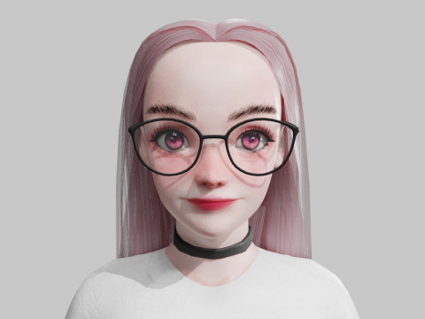 Cartoon Pretty Woman V31405 Modello 3D