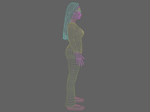 Cartoon Pretty Woman V31405 Modello 3D