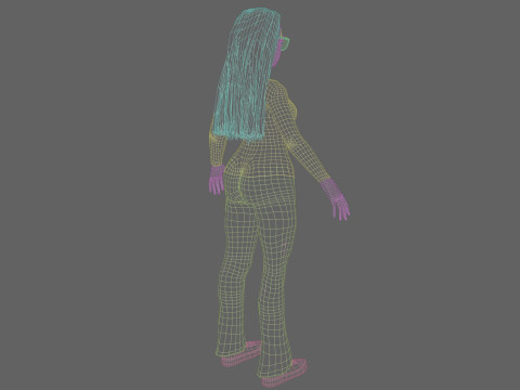 Cartoon Pretty Woman V31405 Modello 3D