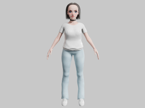 Classic Basic Woman V29079 3D Model