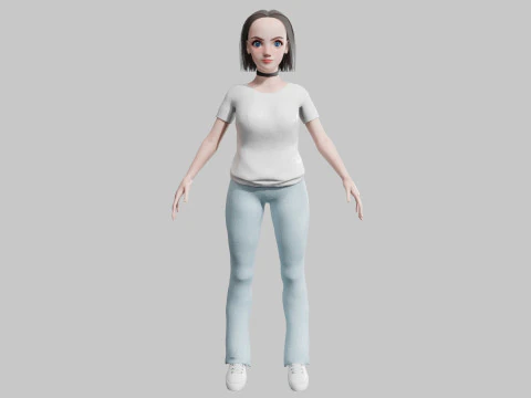 Classic Basic Woman V29079 3D Model
