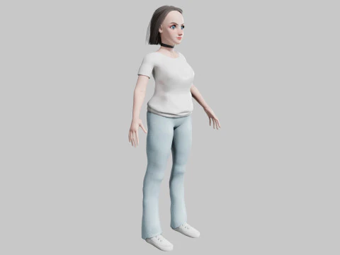 Classic Basic Woman V29079 3D Model