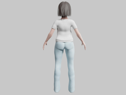 Classic Basic Woman V29079 3D Model