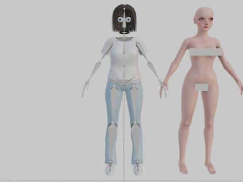 Classic Basic Woman V29079 3D Model