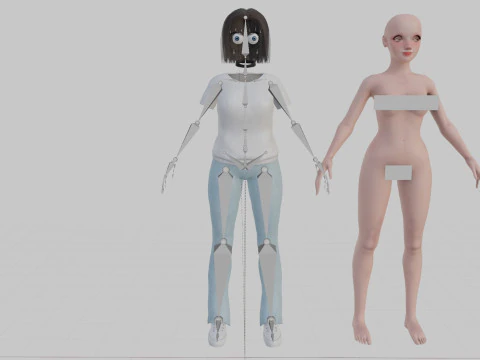 Classic Basic Woman V29079 3D Model