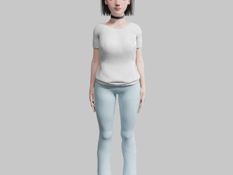 Classic Basic Woman V29079 3D Model