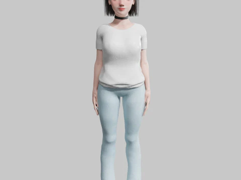 Classic Basic Woman V29079 3D Model