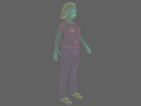 Classic Basic Woman V29079 3D Model