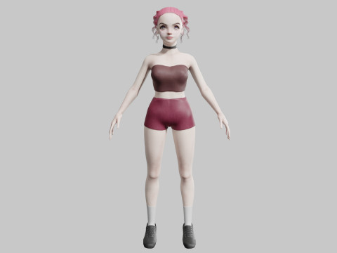 Classic Pretty Woman V24785 3D Modell