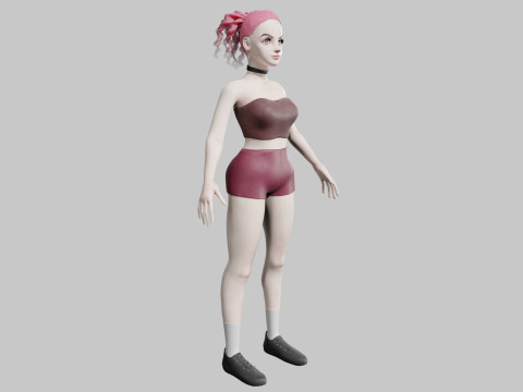 Classic Pretty Woman V24785 3D Modell