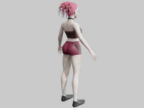 Classic Pretty Woman V24785 3D Modell