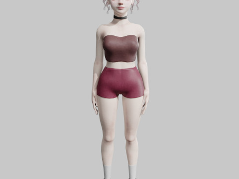 Classic Pretty Woman V24785 3D Modell