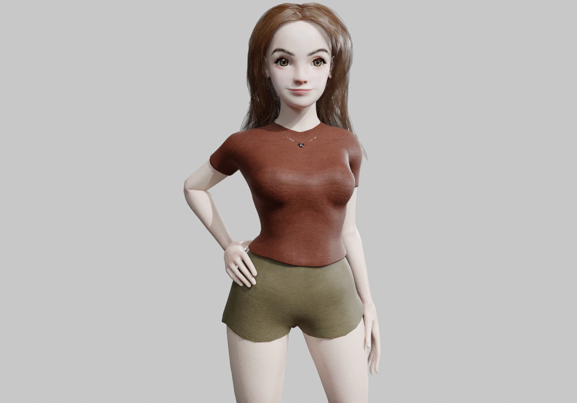 Cool Basic Woman V32725 3D Model .c4d .max .obj .3ds .fbx .stl .blend 
