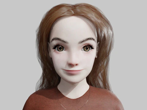 Cool Basic Woman V32725 3D Model