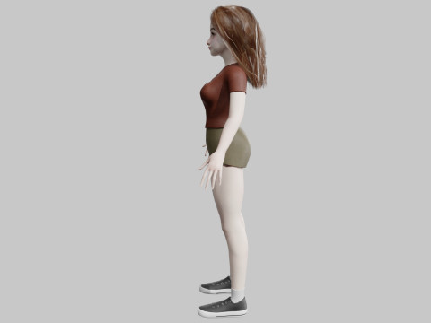 Cool Basic Woman V32725 3D 모델