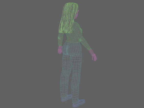 Cute Basic Woman V33539 3D Model
