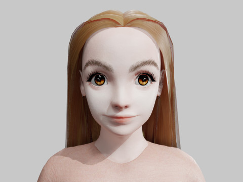 Cute classic Woman V33400 Modelo 3D